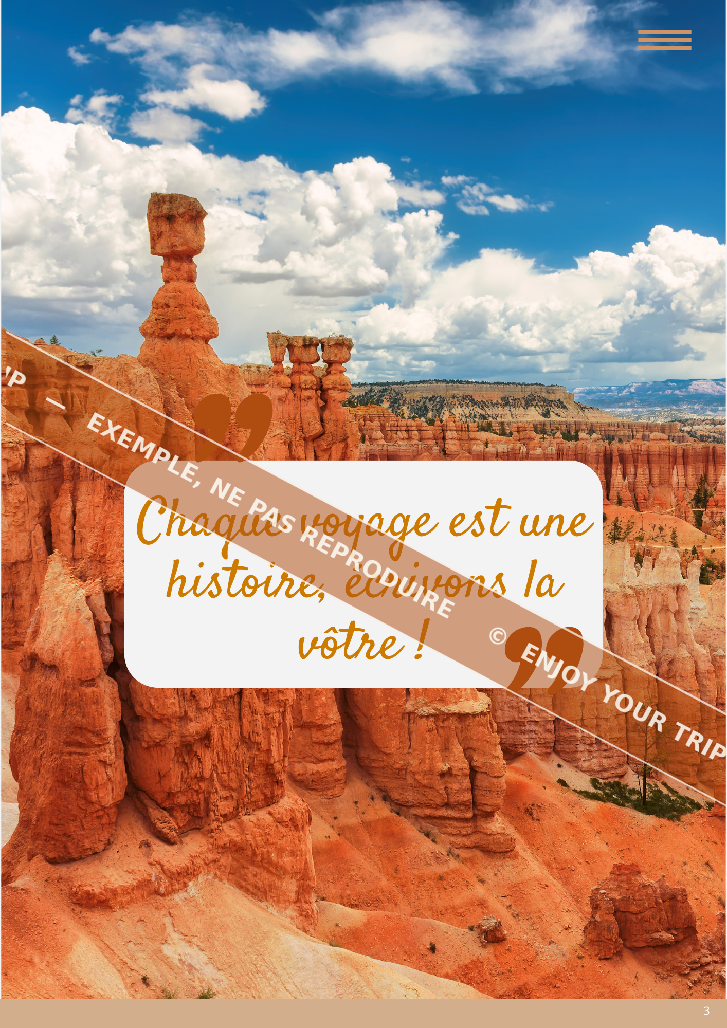 Exemple carnet de voyage | Travel planner - Enjoy your trip